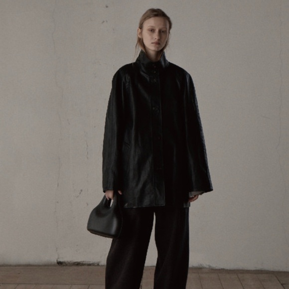 VERSO KR vegan leather blouson coat - Picture 2 of 8